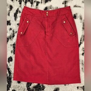 Worthington Deep Red Women's Skirt - Size 2